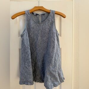 Lands' End Linen Light Blue Sleeveless Tank